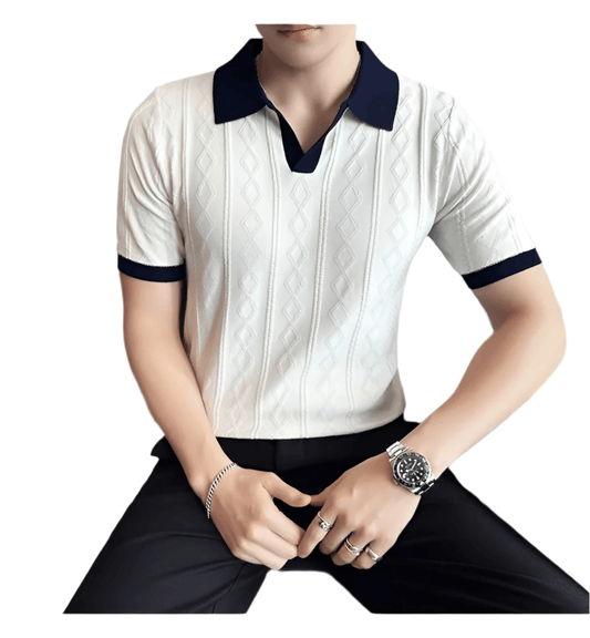 Frank ™ | Marineblå Casual Herre Polo
